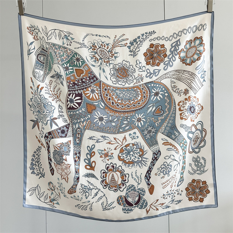 Travel Hair Accessories - Pañuelos de 90 cm con estampado