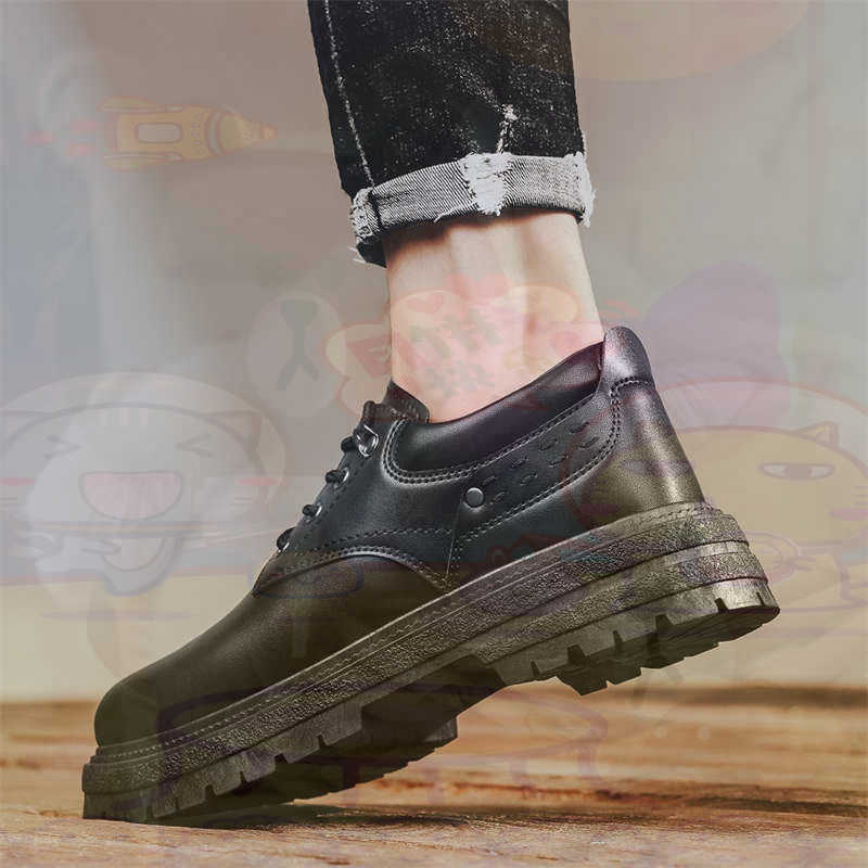 Travel Accessories Overseas - Zapatillas deportivas de cuero Natural oscuro