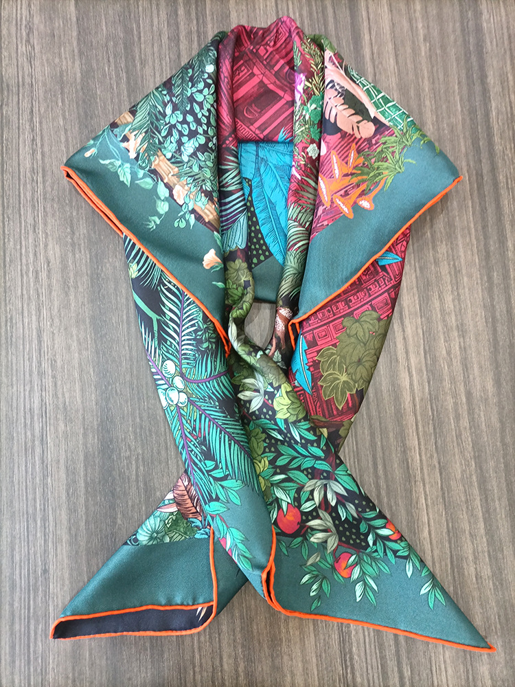 Travel Hair Accessories - Pañuelo de seda de 90 cm