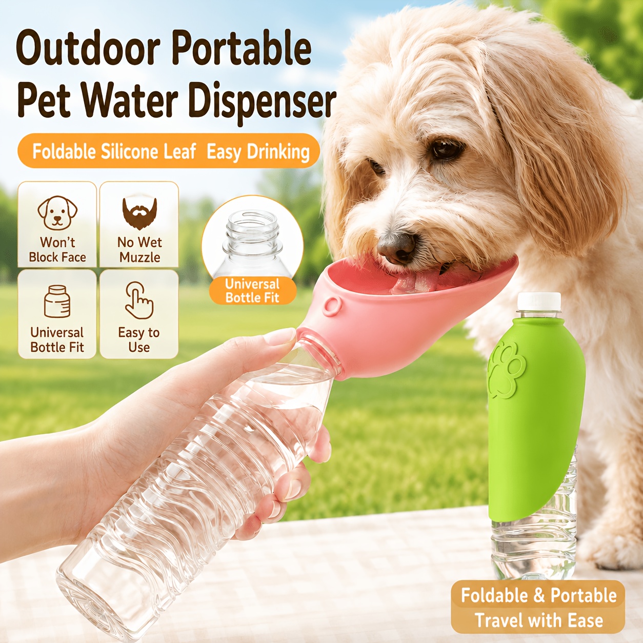 Travel Accessories For Dogs - Vaso de Agua Portátil para Perros,