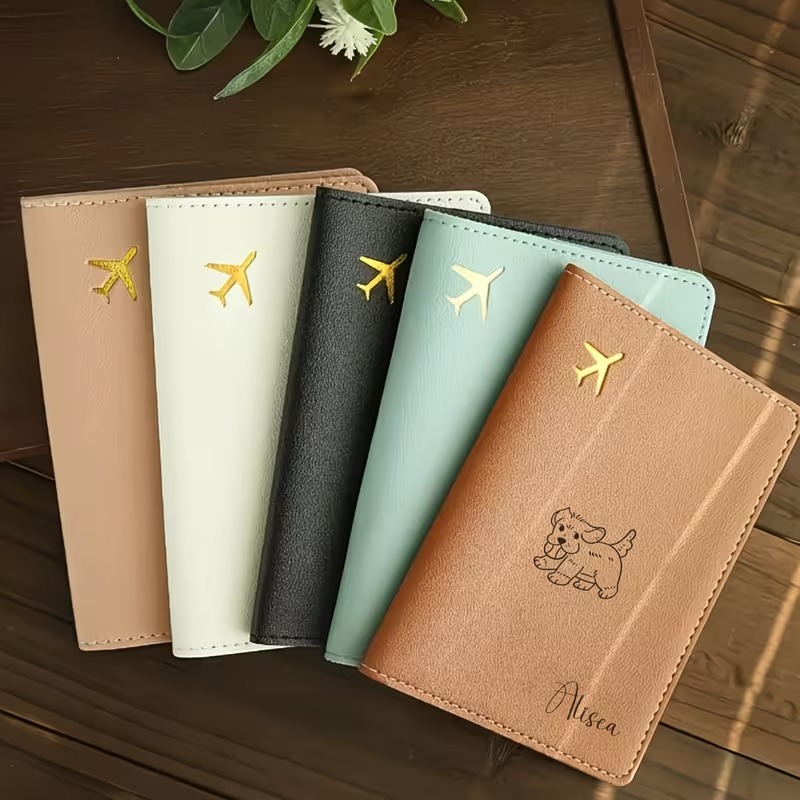 Travel Accessories For Dogs - Funda de pasaporte personalizada con un