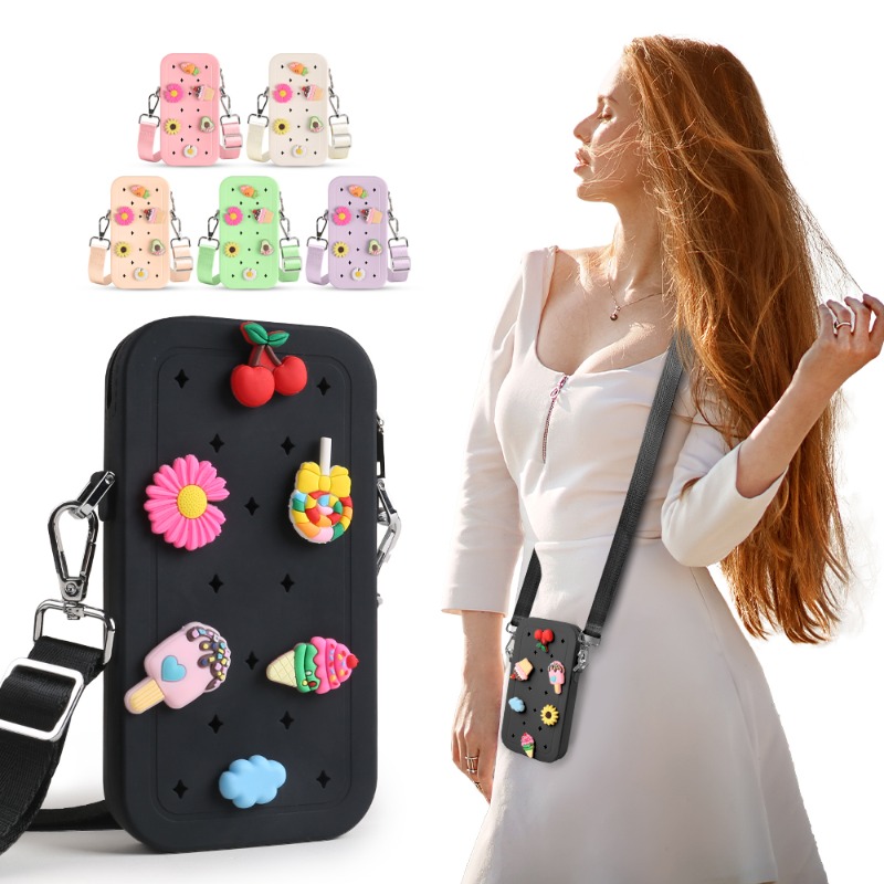 Travel Z - Bolso Bandolera Multifuncional de Silicona, Impermeable,