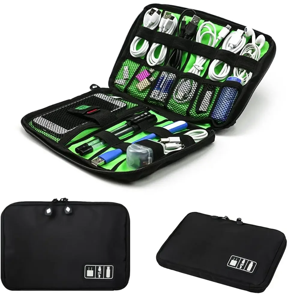 Cable Organizer Travel - Sistema de Organización de Cables, Bolsas