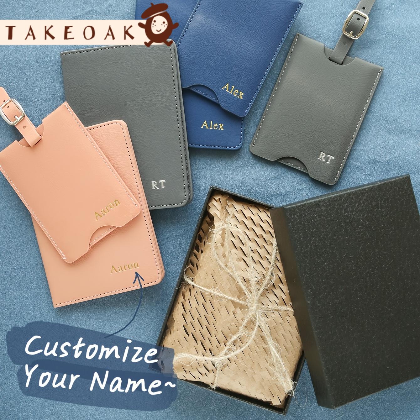 Travel Accessories Overseas - Cartera de Pasaporte de Cuero Personalizada