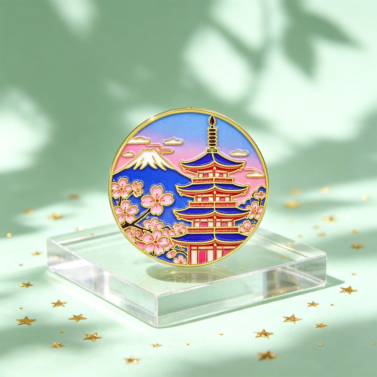 Pin Esmaltado de Flor de Cerez - Travel Accessories For Japan reseña y precio