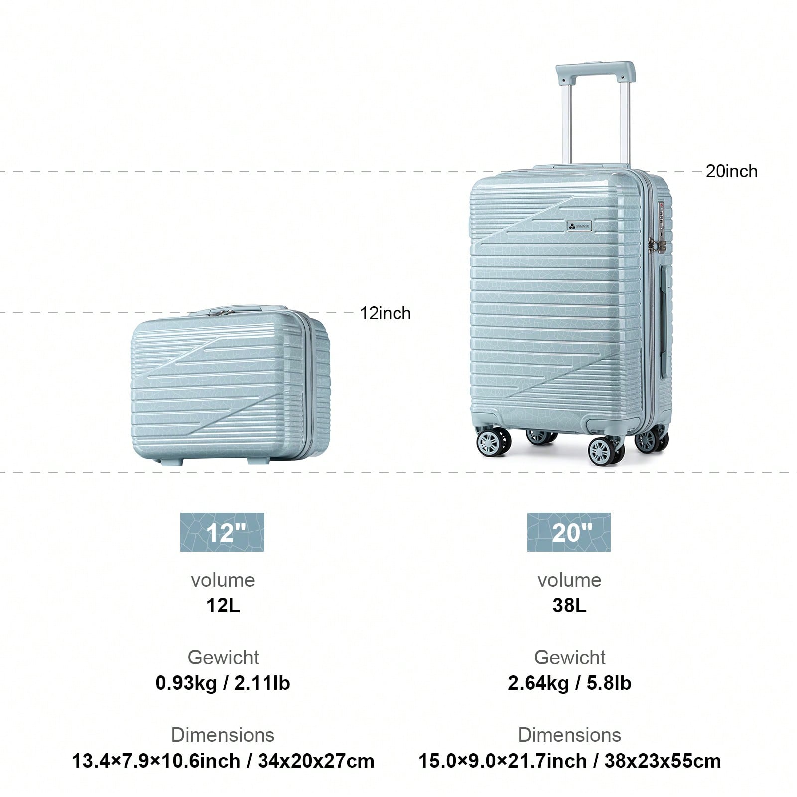 Maleta de mano rígida de polic - Travel Lock Tsa Approved reseña y precio