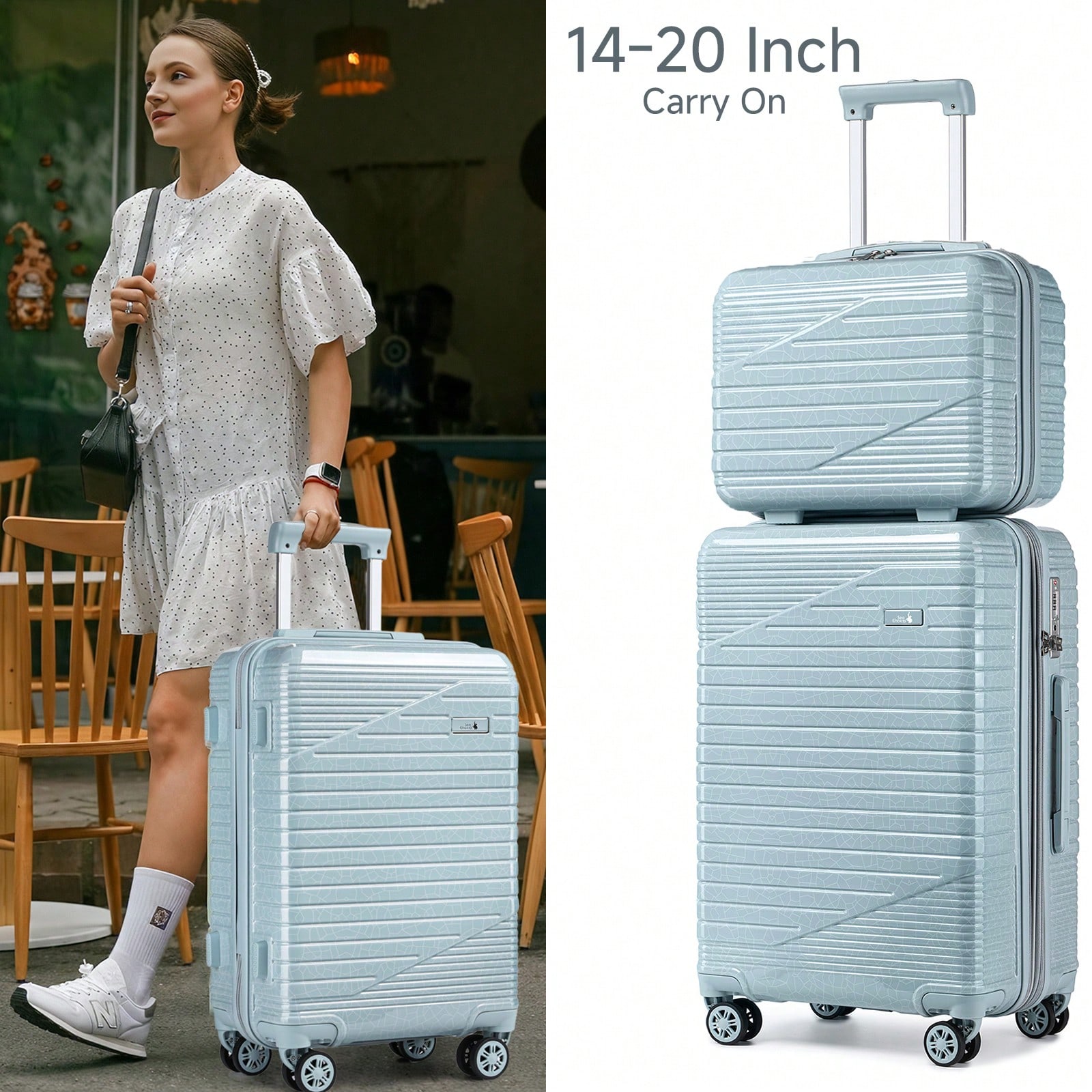 Maleta de mano rígida de polic - Travel Lock Tsa Approved reseña y precio