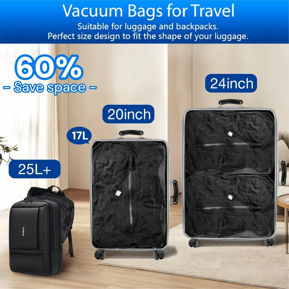 Bolsas de Almacenamiento al Va - Compression Bag Vacuum reseña y precio