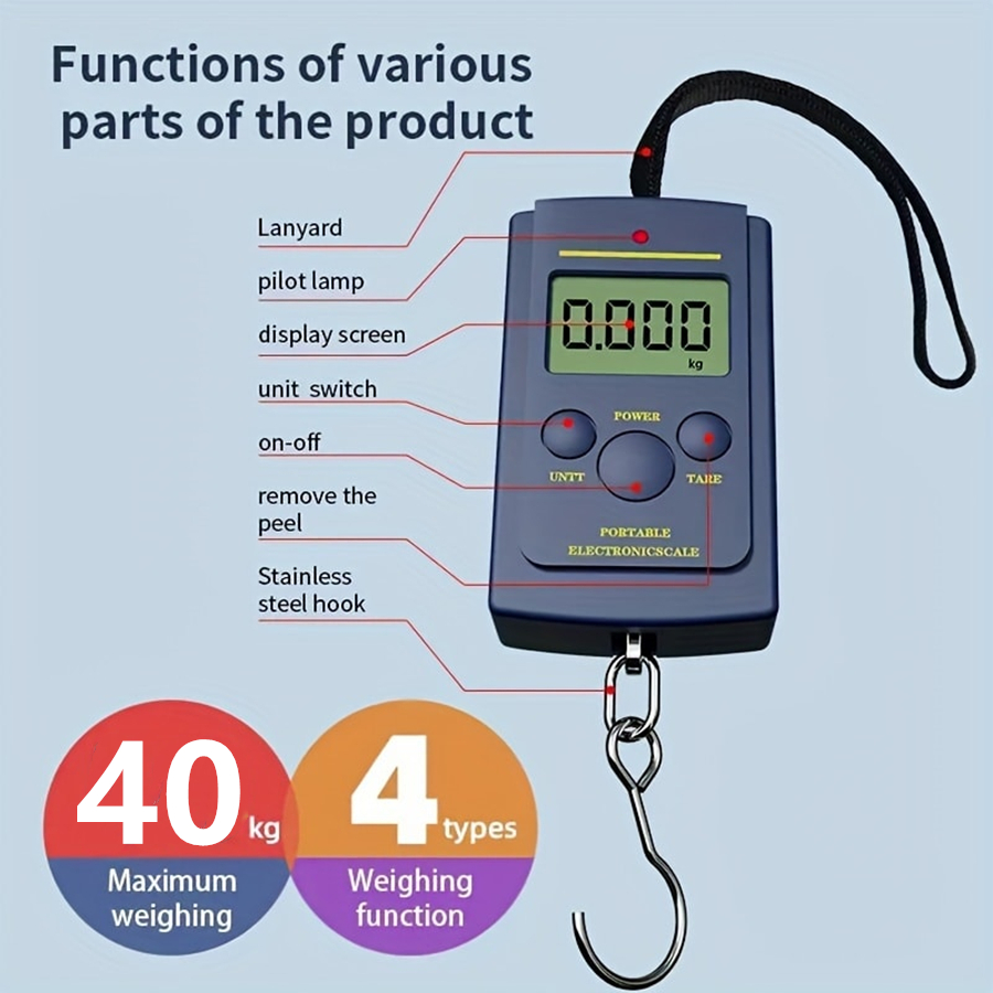 Mini báscula colgante portátil - Luggage Scale Hanging reseña y precio