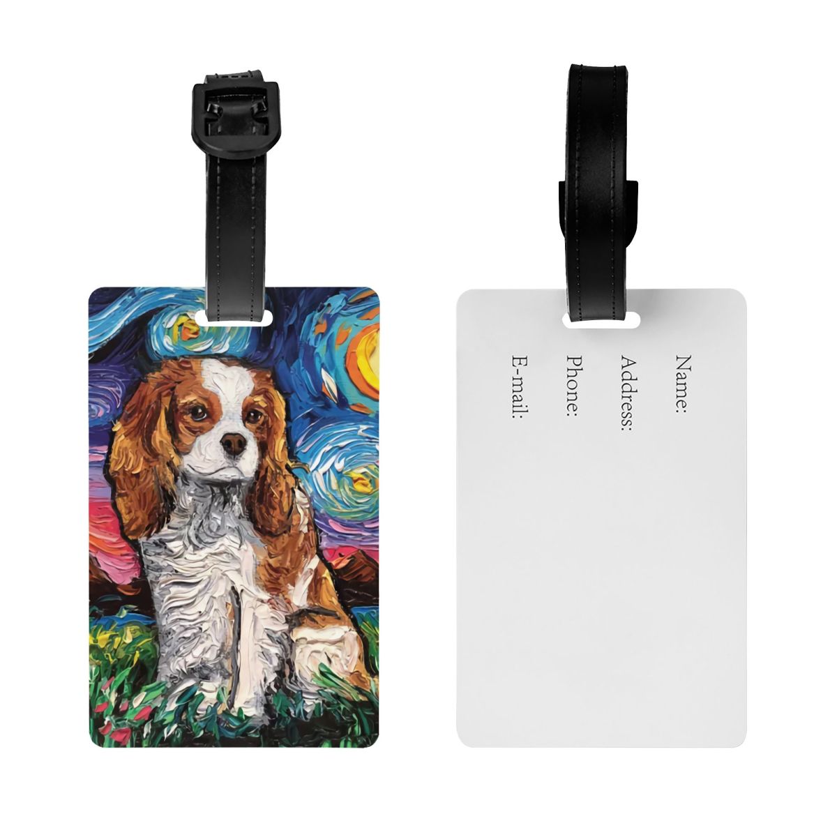 Etiqueta de equipaje artística - Travel Accessories For Dogs reseña y precio