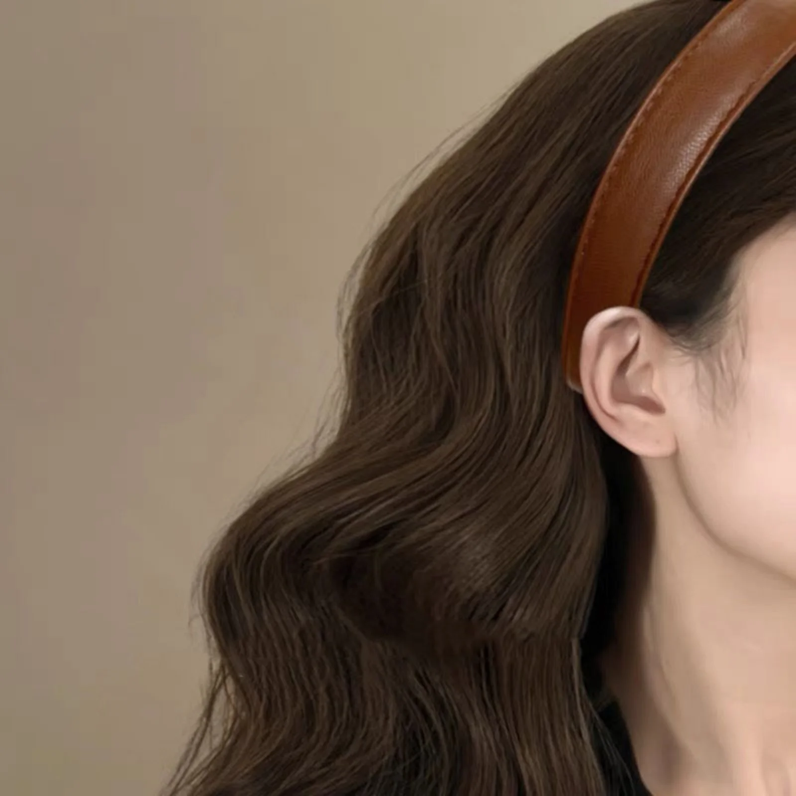 Diadema de cuero rojo vino ret - Travel Hair Accessories reseña y precio
