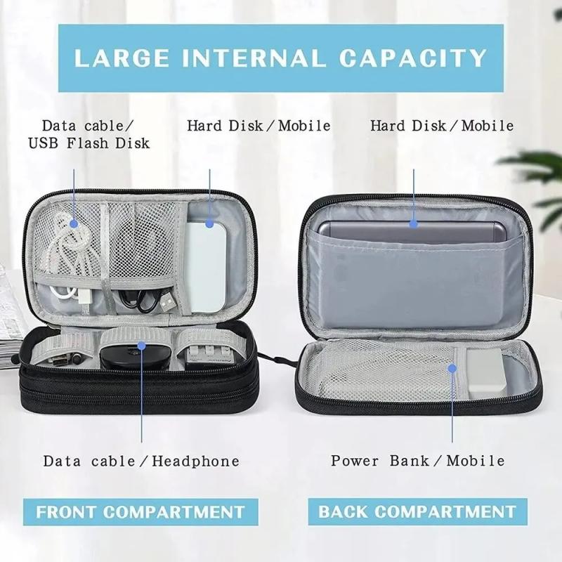 1 unidad, gris/negro/rosa/azul - Cable Organizer Travel reseña y precio