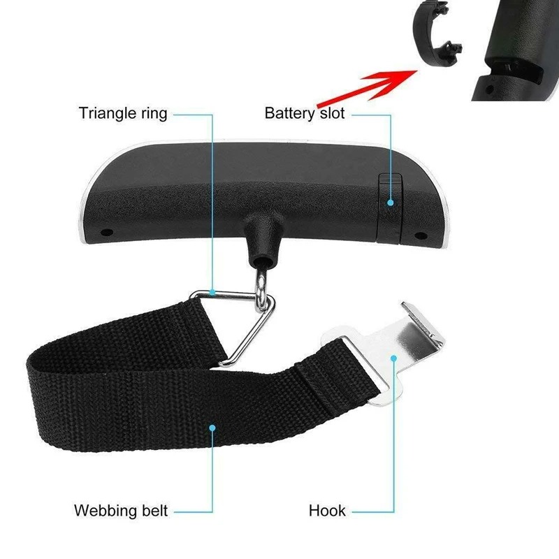 Báscula Digital Portátil de 50 - Luggage Scale Hanging reseña y precio