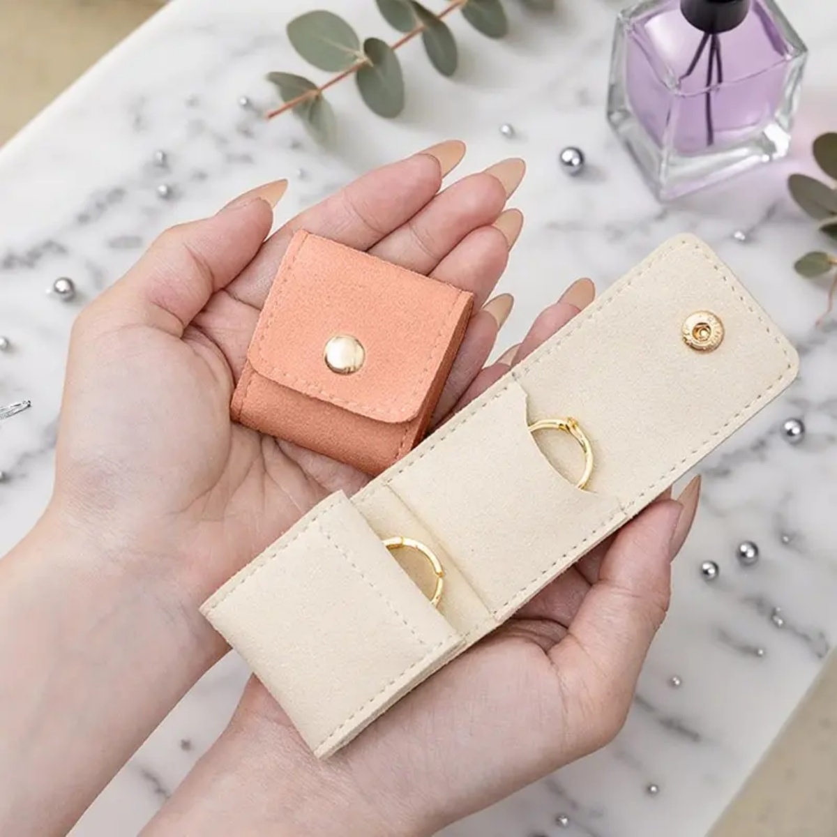 Mini Bolsa Enrollable de Gamuz - Travel Jewellery & Accessories Organiser reseña y precio