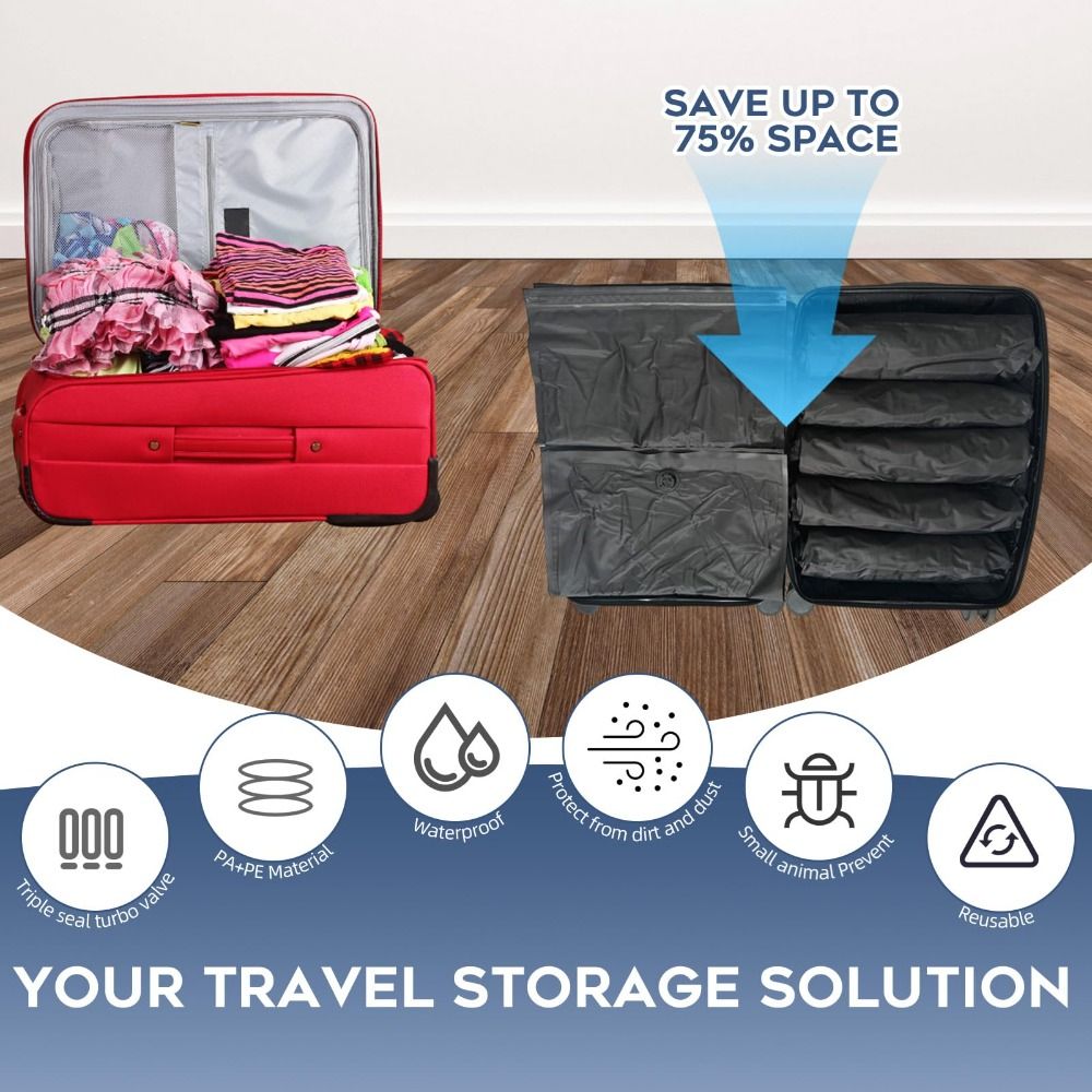 Bolsas de Vacío Reutilizables  - Compression Bag Vacuum reseña y precio