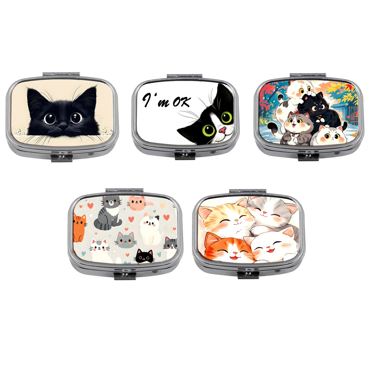 Pastillero de gato bonito, org - Travel Accessories For Japan reseña y precio
