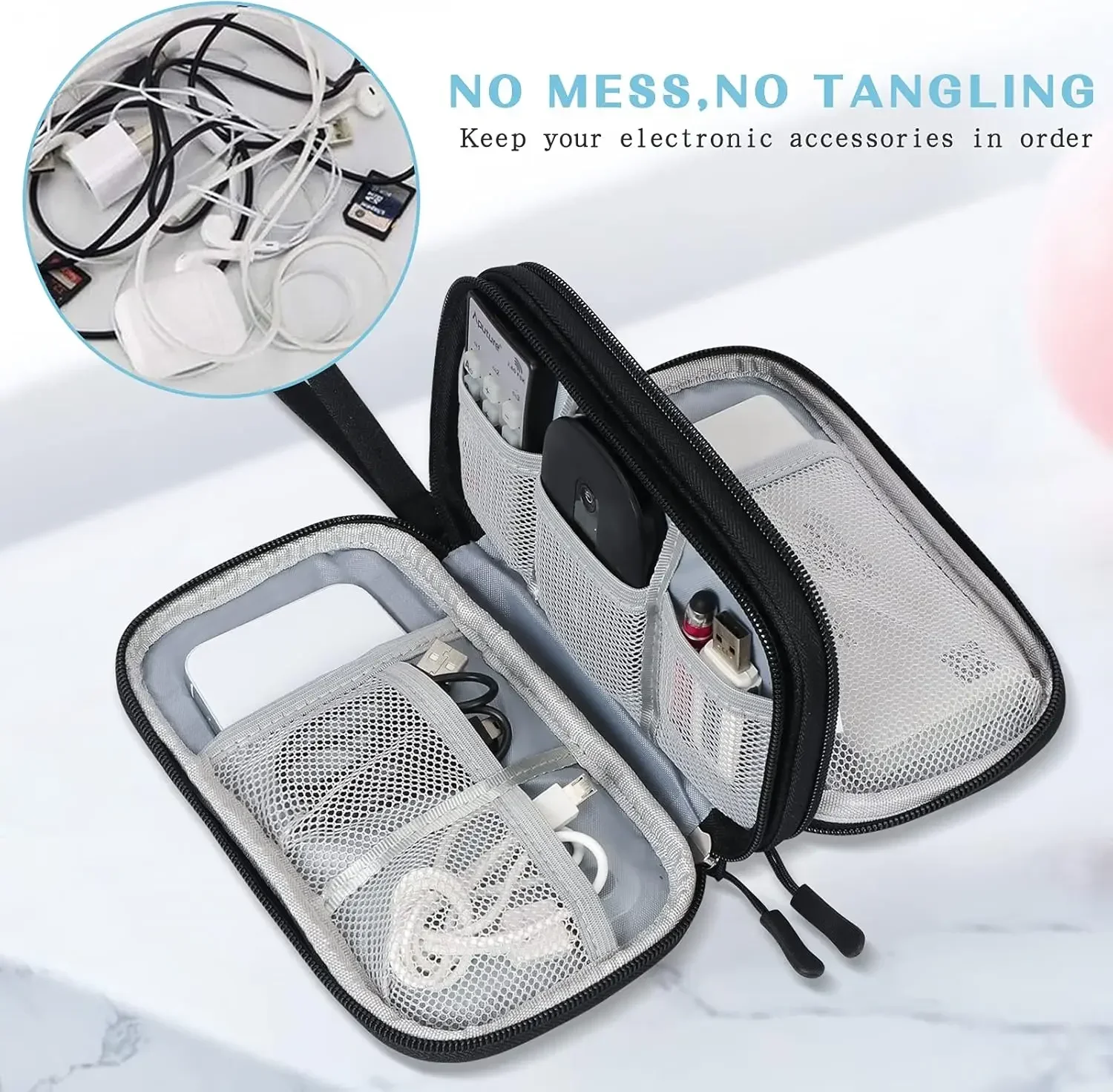 Bolsa de Viaje para Cables, Es - Cable Organizer Travel reseña y precio