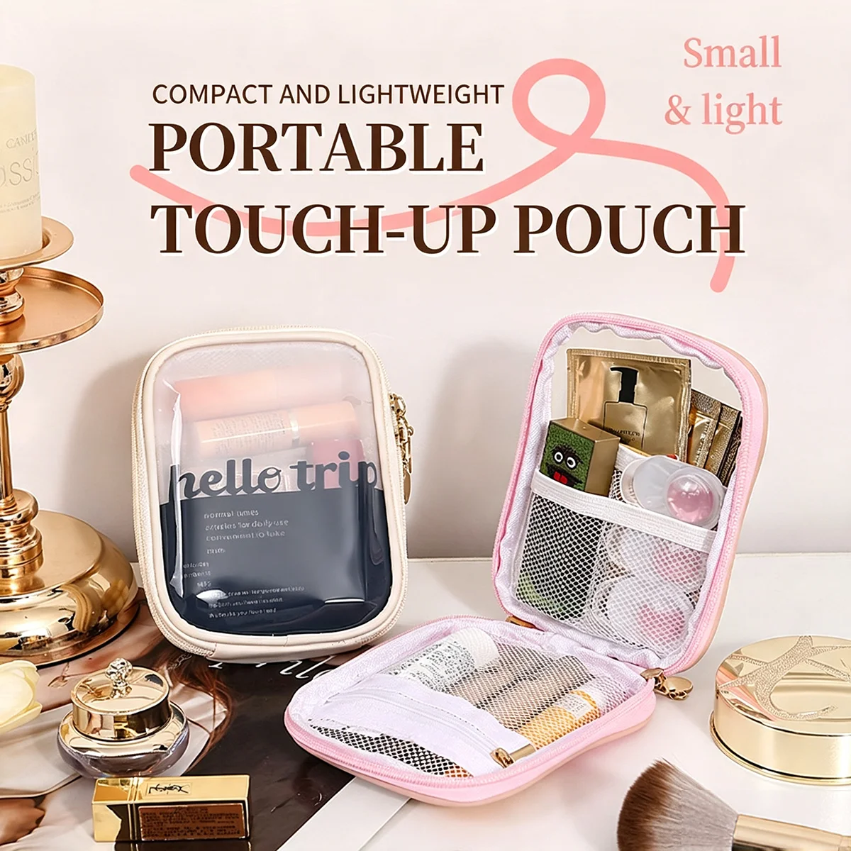 Bolsa de Maquillaje Transparen - Cable Organizer Travel reseña y precio
