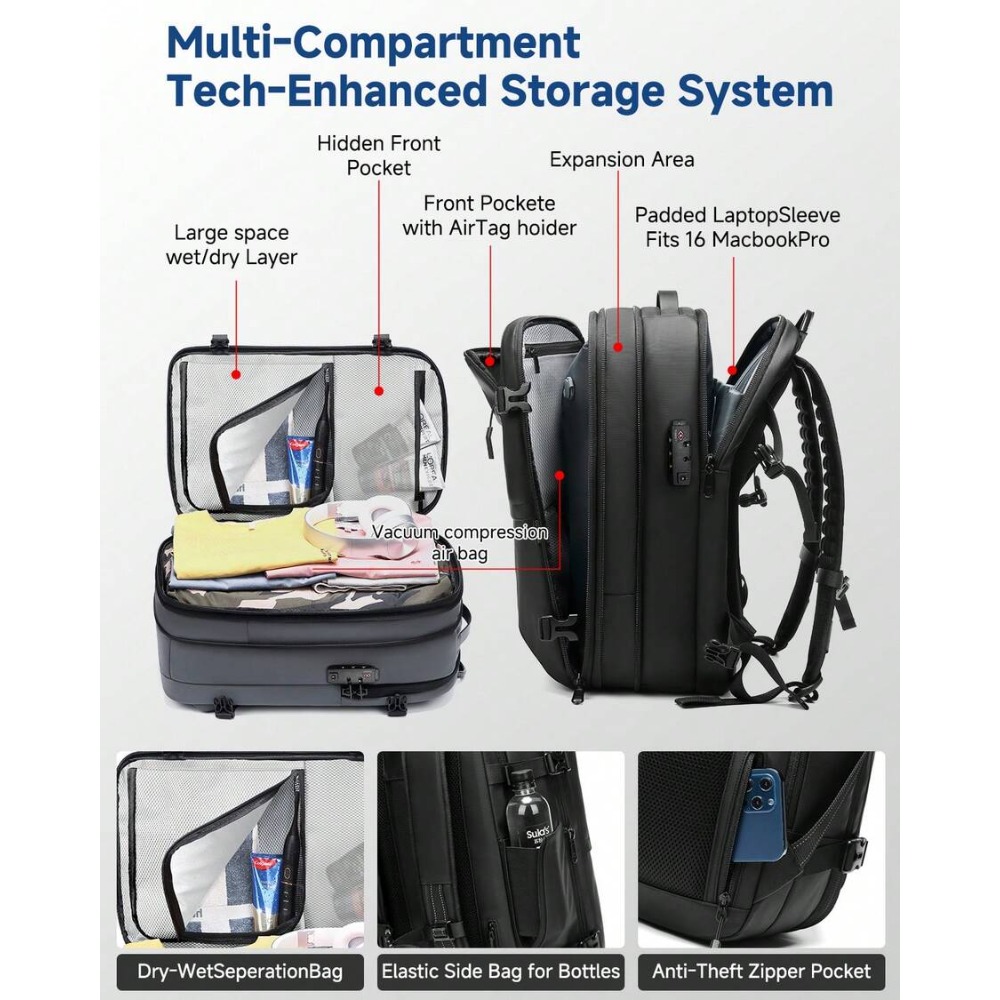 Mochila Expandible con Compres - Compression Bag Vacuum reseña y precio