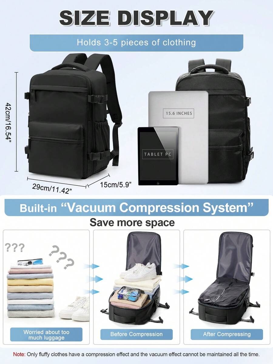 Mochila de viaje al vacío de g - Compression Bag Vacuum reseña y precio