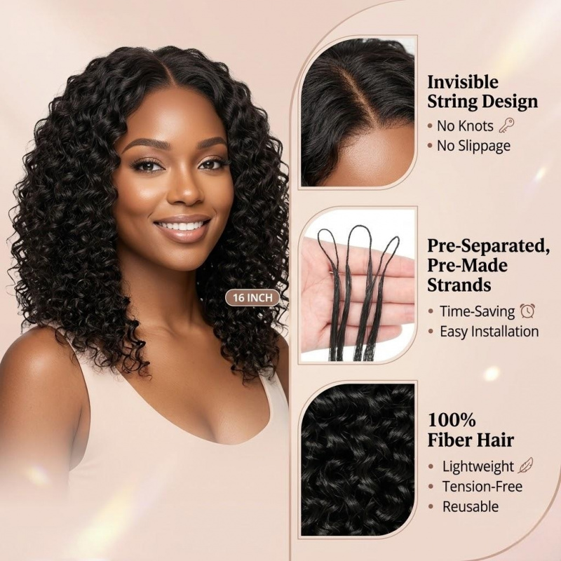 Extensiones de Cabello Sintéti - Travel Hair Accessories reseña y precio